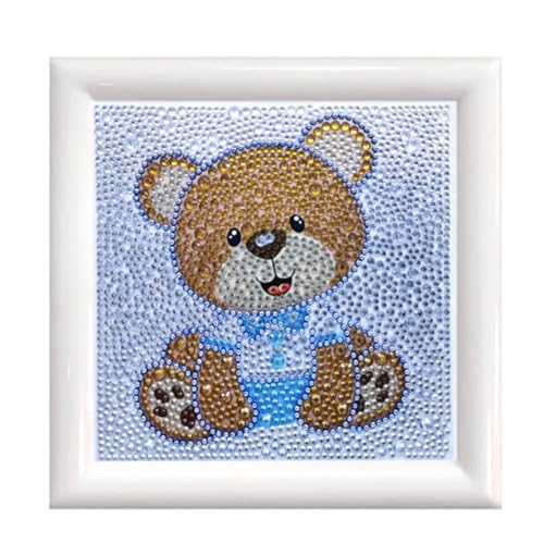 Pracht Creatives Hobby Diamond Painting Set, Bild mit Motiv Teddy und Zubehör, Bastelset zum Malen mit Glitzersteinchen, für Kinder ab 5 Jahren Pracht Creatives Hobby Diamond Painting Set, Bild mit Motiv Teddy und Zubehör, Bastelset zum Malen mit Glitzersteinchen, für Kinder ab 5 Jahren von Pracht Creatives Hobby