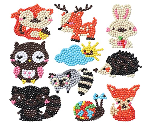 Diamond Painting Stickerset, Motiv Waldtiere, Bastelset zum Gestalten von Aufklebern mit Glitzersteinchen, für Kinder ab 5 Jahren von Pracht Creatives Hobby