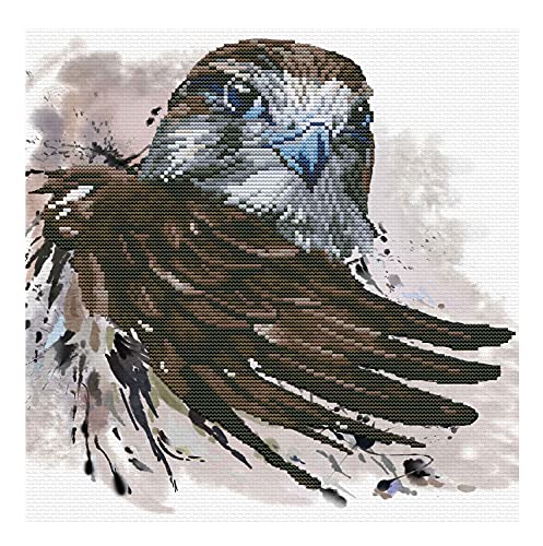 Ladybird Stickset Falcon Salute, Kreuzstich-Set ca. 30,5 x 30,5 cm, Komplett-Set für ein eckiges Stickbild, handwerkliches Hobby für Erwachsene und Kinder ab 8 Jahren Ladybird Stickset Falcon Salute, Kreuzstich-Set ca. 30,5 x 30,5 cm, Komplett-Set für ein eckiges Stickbild, handwerkliches Hobby für Erwachsene und Kinder ab 8 Jahren von Pracht Creatives Hobby