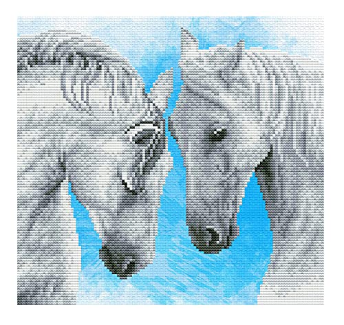 Ladybird Stickset Horse prayer, Kreuzstich-Set ca. 27,6 x 26 cm, Komplett-Set für ein eckiges Stickbild, handwerkliches Hobby für Erwachsene und Kinder ab 8 Jahren Ladybird Stickset Horse prayer, Kreuzstich-Set ca. 27,6 x 26 cm, Komplett-Set für ein eckiges Stickbild, handwerkliches Hobby für Erwachsene und Kinder ab 8 Jahren von Pracht Creatives Hobby