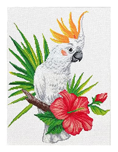 Ladybird Stickset Kakadu, Kreuzstich-Set ca. 26 x 34 cm, Komplett-Set für ein eckiges Stickbild, handwerkliches Hobby für Erwachsene und Kinder ab 8 Jahren Ladybird Stickset Kakadu, Kreuzstich-Set ca. 26 x 34 cm, Komplett-Set für ein eckiges Stickbild, handwerkliches Hobby für Erwachsene und Kinder ab 8 Jahren von Pracht Creatives Hobby