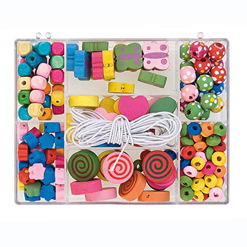 Pracht Creatives Hobby 0855-101 Holzperlen Mix in verschiedenen Formen und Farben sortiert, mit weißer Kordel zum Auffädeln, zum Basteln von Ketten, Armbändern und anderem Schmuck Pracht Creatives Hobby 0855-101 Holzperlen Mix in verschiedenen Formen und Farben sortiert, mit weißer Kordel zum Auffädeln, zum Basteln von Ketten, Armbändern und anderem Schmuck von Pracht Creatives Hobby