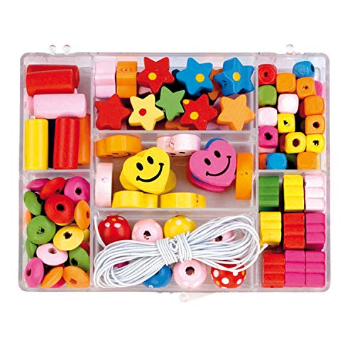 Pracht Creatives Hobby 0855-151 Holzperlen Mix in verschiedenen Formen und Farben sortiert, mit weißer Kordel zum Auffädeln, zum Basteln von Ketten, Armbändern und anderem Schmuck Pracht Creatives Hobby 0855-151 Holzperlen Mix in verschiedenen Formen und Farben sortiert, mit weißer Kordel zum Auffädeln, zum Basteln von Ketten, Armbändern und anderem Schmuck von Pracht Creatives Hobby