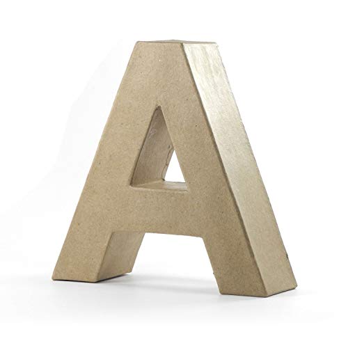 Pracht Creatives Hobby 4875-100A1 Papp Art Buchstabe A, Pappbuchstabe ca. 10 x 3 cm groß, ideal zum Bemalen, Bekleben und Verzieren, für Serviettentechnik geeignet, als dekorativer Schriftzug Pracht Creatives Hobby 4875-100A1 Papp Art Buchstabe A, Pappbuchstabe ca. 10 x 3 cm groß, ideal zum Bemalen, Bekleben und Verzieren, für Serviettentechnik geeignet, als dekorativer Schriftzug von Pracht Creatives Hobby
