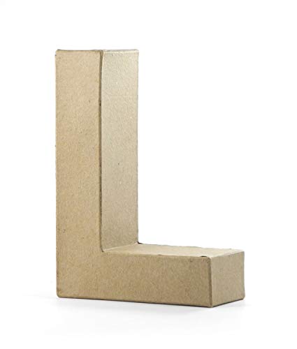 Pracht Creatives Hobby 4875-100L1 Papp Art Buchstabe L, Pappbuchstabe ca. 10 x 3 cm groß, ideal zum Bemalen, Bekleben und Verzieren, für Serviettentechnik geeignet, als dekorativer Schriftzug Pracht Creatives Hobby 4875-100L1 Papp Art Buchstabe L, Pappbuchstabe ca. 10 x 3 cm groß, ideal zum Bemalen, Bekleben und Verzieren, für Serviettentechnik geeignet, als dekorativer Schriftzug von Pracht Creatives Hobby
