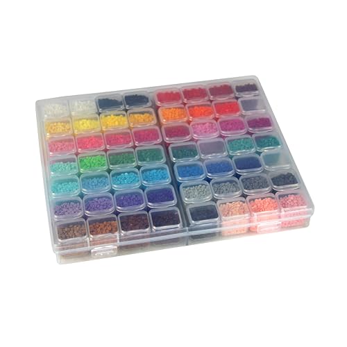 Pracht Creatives Hobby 6041-56001 Diamond Painting, Aufbewahrungsbox für Diamanten Steine, Sortierbox mit 56 Fächern, Mehrfarbig von Pracht Creatives Hobby