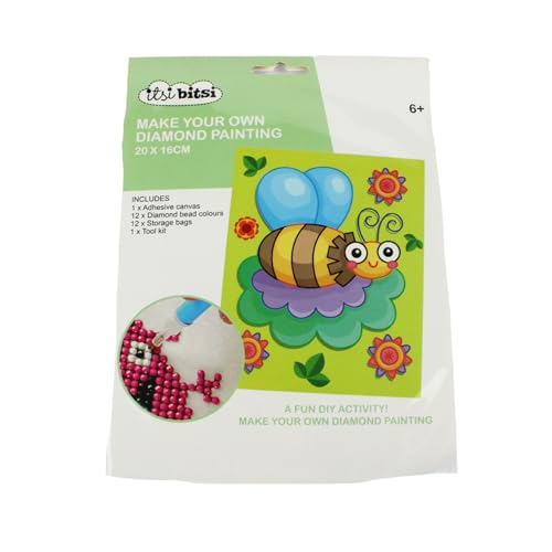 Pracht Creatives Hobby 6050-20021 Diamond Painting Set, Motiv Biene, inkl. Zubehör, Größe ca. 20 x 16 cm, Bastelset zum Malen mit Glitzersteinchen für Kinder ab 5 Jahren Pracht Creatives Hobby 6050-20021 Diamond Painting Set, Motiv Biene, inkl. Zubehör, Größe ca. 20 x 16 cm, Bastelset zum Malen mit Glitzersteinchen für Kinder ab 5 Jahren von Pracht Creatives Hobby