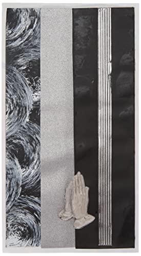 Pracht Creatives Hobby 7073-20295 Verzierwachsplatten Mix schwarz / silber, 3 halbe Wachsplatten, ca. 200 x 50 x 0,5 mm, Wachsstreifen und Sonderzeichen, zum Modellieren und Verzieren von Kerzen von Pracht Creatives Hobby