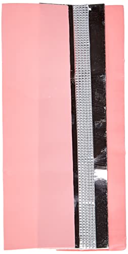 Pracht Creatives Hobby 7074-20155 Verzierwachsplatten Mix rosa / silber, 3 halbe Wachsplatten, ca. 200 x 50 x 0,5 mm und ein Wachsstreifen, zum Modellieren und Verzieren von Kerzen von Pracht Creatives Hobby
