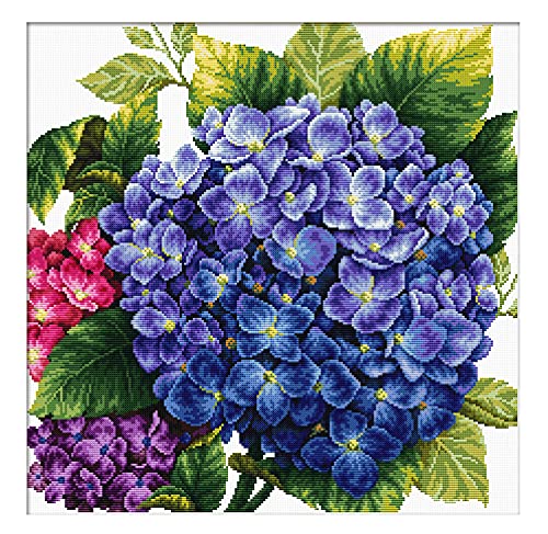 Ladybird Stickset Hortensie, Kreuzstich-Set ca. 40 x 40 cm, Komplett-Set für ein eckiges Stickbild, handwerkliches Hobby für Erwachsene und Kinder ab 8 Jahren Ladybird Stickset Hortensie, Kreuzstich-Set ca. 40 x 40 cm, Komplett-Set für ein eckiges Stickbild, handwerkliches Hobby für Erwachsene und Kinder ab 8 Jahren von Needleart World