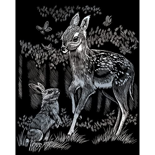 Royal & Langnickel - Kratzbild Rehkitz, Silber, Kratzbilder für Kinder und Erwachsene, mit Kratzstift und Vorlage Royal & Langnickel - Kratzbild Rehkitz, Silber, Kratzbilder für Kinder und Erwachsene, mit Kratzstift und Vorlage von Pracht Creatives Hobby