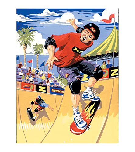 Royal & Langnickel - Malen nach Zahlen Junior Skateboarder, enthält Farben und Pinsel, für Erwachsene und Kinder ab 8 Jahren Royal & Langnickel - Malen nach Zahlen Junior Skateboarder, enthält Farben und Pinsel, für Erwachsene und Kinder ab 8 Jahren von Pracht Creatives Hobby