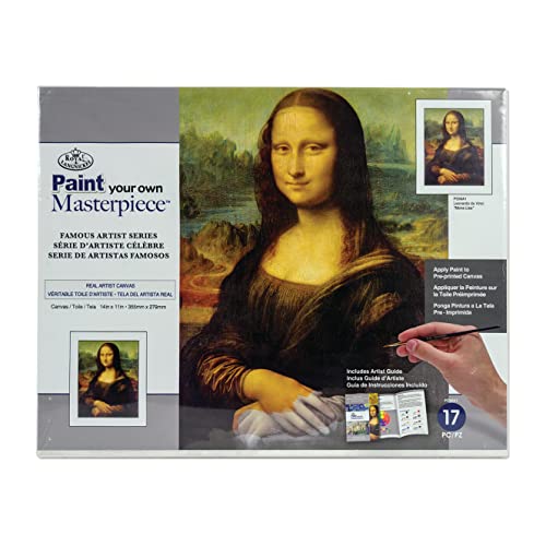 Royal & Langnickel - Malen nach Zahlen Masterpiece Mona Lisa, enthält Leinwand, Farben und Pinsel, für Erwachsene und Kinder ab 8 Jahren von Pracht Creatives Hobby