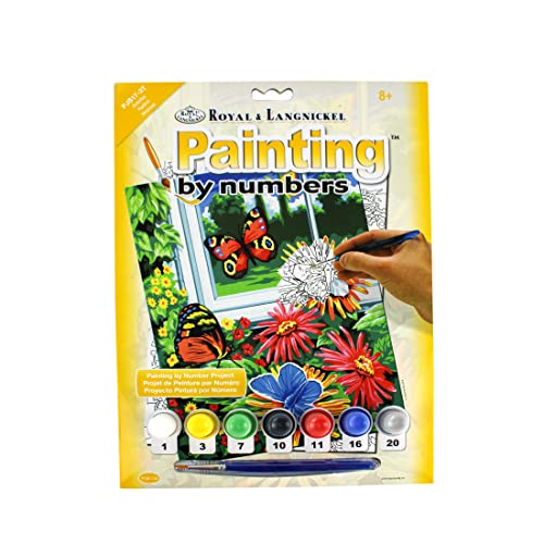 Pracht Creatives Hobby Royal & Langnickel - Malen nach Zahlen Schmetterlinge, enthält Farben und Pinsel, für Erwachsene und Kinder ab 8 Jahren von Pracht Creatives Hobby