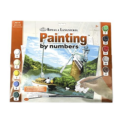 Royal & Langnickel - Malen nach Zahlen mit Buntstiften, Wildtiere, 4er Set, enthält Zeichenstifte und Spitzer, für Erwachsene und Kinder ab 8 Jahren von Pracht Creatives Hobby