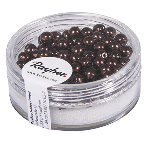 RAYHER - Renaissance Glaswachsperlen, 4 mm ø, Dose 85 Stück, nougat RAYHER - Renaissance Glaswachsperlen, 4 mm ø, Dose 85 Stück, nougat von Rayher