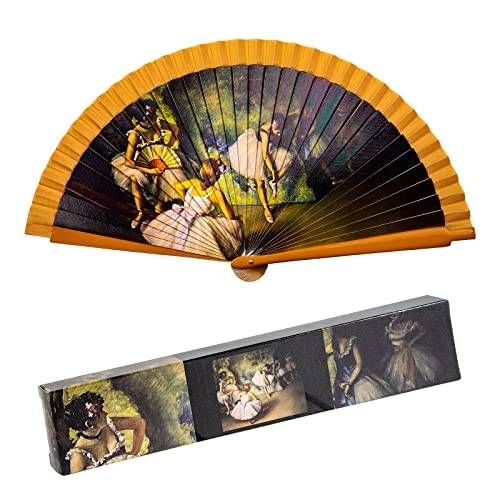 Faltbarer Fächer aus Baumwollstoff auf Holz, Kollektion (Ballerina) von PracticDomus