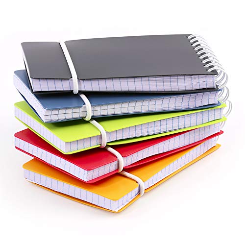 PracticOffice - Set von 5 A7 Vital Colors Notebooks mit elastischem Verschluss von PracticDomus