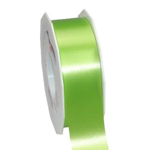 Präsent C.E. PATTBERG Geschenkband apfelgrün, 91 Meter Ringelband 40 mm zum Basteln, Dekorieren & Verpacken von Geschenken zu jedem Anlass von PRÄSENT