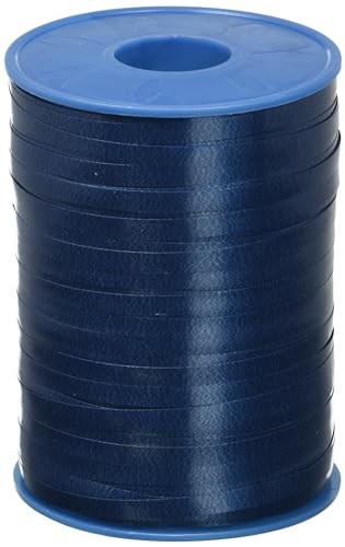 C.E. PATTBERG Geschenkband dunkelblau, 500 Meter Ringelband 5 mm zum Basteln, Dekorieren & Verpacken von Geschenken zu jedem Anlass von PRÄSENT