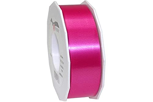 C.E. PATTBERG Geschenkband magenta, 91 Meter Ringelband 25 mm zum Basteln, Dekorieren & Verpacken von Geschenken zu jedem Anlass von Präsent