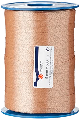 Präsent C.E. PATTBERG Geschenkband Nougat-braun, 500 Meter Ringelband 5 mm zum Basteln, Dekorieren & Verpacken von Geschenken zu jedem Anlass Präsent C.E. PATTBERG Geschenkband Nougat-braun, 500 Meter Ringelband 5 mm zum Basteln, Dekorieren & Verpacken von Geschenken zu jedem Anlass von Präsent