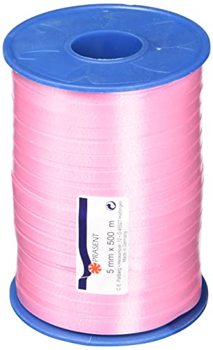 Präsent C.E. PATTBERG Geschenkband Pfingstrose-rosa, 500 Meter Ringelband 5 mm zum Basteln, Dekorieren & Verpacken von Geschenken zu jedem Anlass Präsent C.E. PATTBERG Geschenkband Pfingstrose-rosa, 500 Meter Ringelband 5 mm zum Basteln, Dekorieren & Verpacken von Geschenken zu jedem Anlass von PRÄSENT