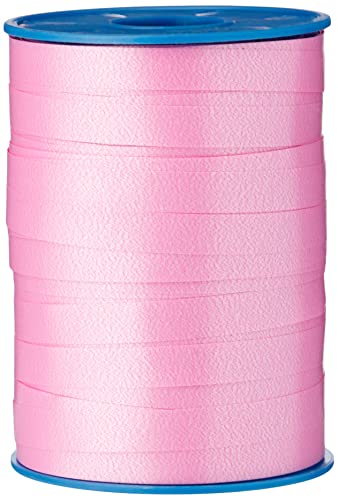 Präsent C.E. PATTBERG Geschenkband pink, 250 Meter Ringelband 10 mm zum Basteln, Dekorieren & Verpacken von Geschenken zu jedem Anlass von PRÄSENT