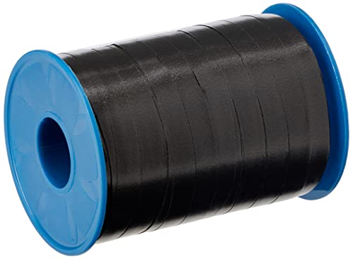 Präsent C.E. PATTBERG Geschenkband schwarz, 250 Meter Ringelband 10 mm zum Basteln, Dekorieren & Verpacken von Geschenken zu jedem Anlass von PRÄSENT