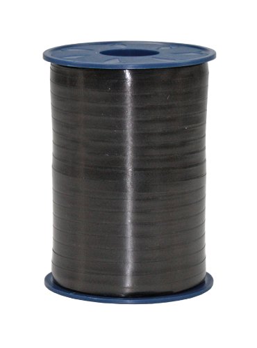 Präsent C.E. PATTBERG Geschenkband schwarz, 500 Meter Ringelband 5 mm zum Basteln, Dekorieren & Verpacken von Geschenken zu jedem Anlass von PRÄSENT
