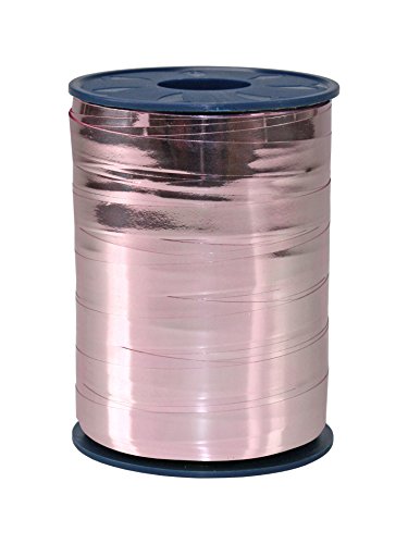 PRÄSENT C.E. Pattberg Mexico Geschenkband metallic Altrosa (rosa), 250 m Ringelband zum Einpacken von Geschenken, 10 mm Breite, Zubehör zum Dekorieren & Basteln, Dekoband, Anlass von PRÄSENT