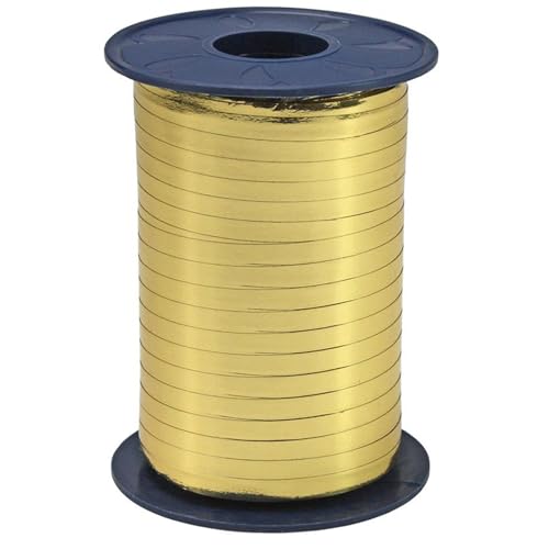 Präsent C.E. Pattberg Mexico Geschenkband metallic Gold, 400 m Ringelband zum Einpacken von Geschenken, 5 mm Breite, Zubehör zum Dekorieren & Basteln, Dekoband, Anlass Präsent C.E. Pattberg Mexico Geschenkband metallic Gold, 400 m Ringelband zum Einpacken von Geschenken, 5 mm Breite, Zubehör zum Dekorieren & Basteln, Dekoband, Anlass von PRÄSENT