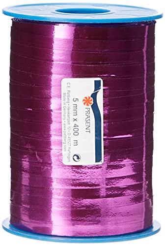 Präsent C.E. Pattberg Mexico Geschenkband metallic Magenta, 400 m Ringelband zum Einpacken von Geschenken, 5 mm Breite, Zubehör zum Dekorieren & Basteln, Dekoband, Anlass Präsent C.E. Pattberg Mexico Geschenkband metallic Magenta, 400 m Ringelband zum Einpacken von Geschenken, 5 mm Breite, Zubehör zum Dekorieren & Basteln, Dekoband, Anlass von PRÄSENT