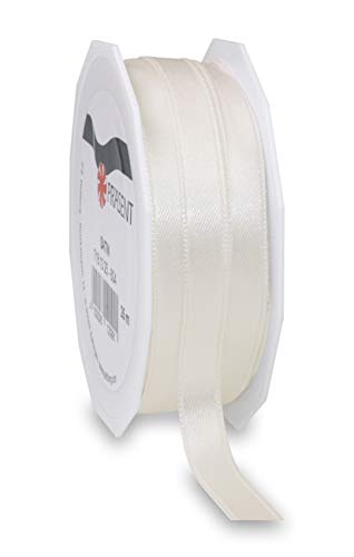 Präsent C.E. Pattberg Satin Elfenbein, 25 m Satinband zum Einpacken von Geschenken, 10 mm Breite, Geschenkband zum Dekorieren & Basteln, Dekoband, Anlass Präsent C.E. Pattberg Satin Elfenbein, 25 m Satinband zum Einpacken von Geschenken, 10 mm Breite, Geschenkband zum Dekorieren & Basteln, Dekoband, Anlass von Präsent