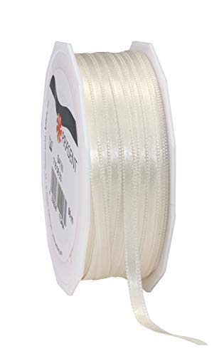 Präsent C.E. Pattberg Satin Elfenbein, 50 m Satinband zum Einpacken von Geschenken, 6 mm Breite, Geschenkband zum Dekorieren & Basteln, Dekoband, Anlass Präsent C.E. Pattberg Satin Elfenbein, 50 m Satinband zum Einpacken von Geschenken, 6 mm Breite, Geschenkband zum Dekorieren & Basteln, Dekoband, Anlass von Präsent