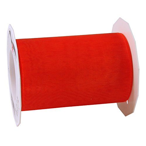Präsent C.E. Pattberg Sheer Organzaband rot, 25 m Geschenkband zum Einpacken von Geschenken, 112 mm Breite, Zubehör zum Dekorieren & Basteln, Dekoband Präsent C.E. Pattberg Sheer Organzaband rot, 25 m Geschenkband zum Einpacken von Geschenken, 112 mm Breite, Zubehör zum Dekorieren & Basteln, Dekoband von PRÄSENT