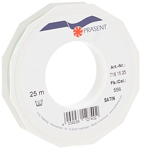 Präsent C.E. Pattberg Satin altgrün, 25 m Satinband zum Einpacken von Geschenken, 15 mm Breite, Geschenkband zum Dekorieren & Basteln, Dekoband, Anlass Präsent C.E. Pattberg Satin altgrün, 25 m Satinband zum Einpacken von Geschenken, 15 mm Breite, Geschenkband zum Dekorieren & Basteln, Dekoband, Anlass von Präsent