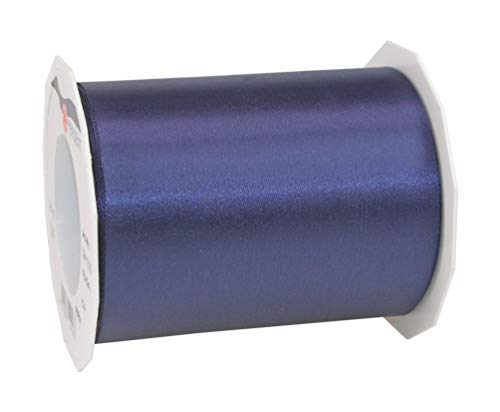 Präsent ADRIA/SATIN dunkelblau, 25 m Satinband zum Einpacken von Geschenken, 112 mm Breite, Geschenkband zum Dekorieren & Basteln, Dekoband für Präsente, zu jedem Anlass, 3241225-624 von PRÄSENT