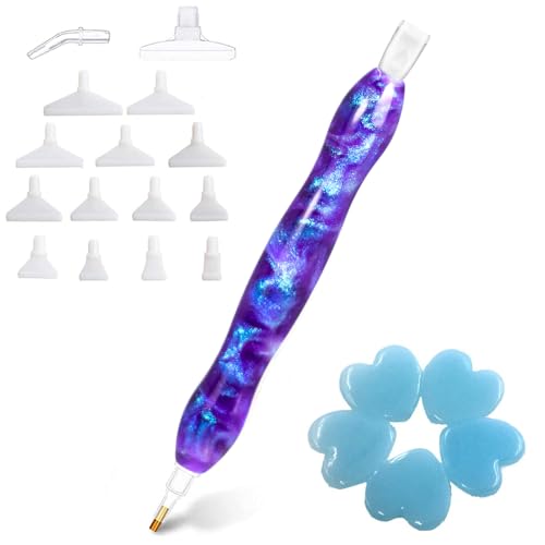 Diamond Art Painting Zubehör Werkzeug Kit Drill Pen für Erwachsene, 5D Diamant Malerei Drill Pen Stylus Tips Placers Heads Purple Diamond Art Painting Zubehör Werkzeug Kit Drill Pen für Erwachsene, 5D Diamant Malerei Drill Pen Stylus Tips Placers Heads Purple von Praise V Do