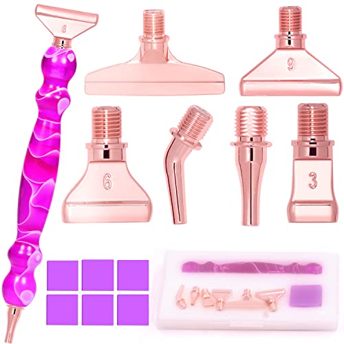 Praise V Do Diamond Painting Pen Kit Tool Accessories Stylus Drill Pen with Metal Placers for Nail Art Decoration Purple Praise V Do Diamond Painting Pen Kit Tool Accessories Stylus Drill Pen with Metal Placers for Nail Art Decoration Purple von Praise V Do