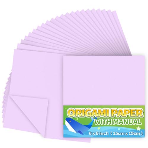 Origami-Papier, 220 Stück, 15,2 x 15,2 cm, doppelseitige Farbe, Origami-Papier-Set zum Basteln, Origami-Set. von Praisebank