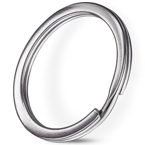 Praknu Schlüsselring 30mm - 200 Stück - DIY Schlüsselanhänger Ringe - Flache Schlüsselringe Set- Leicht zu Öffnen - Für Schlüssel, Key Chains und zum Basteln Praknu Schlüsselring 30mm - 200 Stück - DIY Schlüsselanhänger Ringe - Flache Schlüsselringe Set- Leicht zu Öffnen - Für Schlüssel, Key Chains und zum Basteln von Praknu