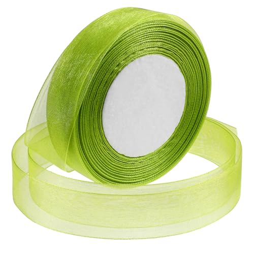 Grünes Band zum Verpacken von Geschenken, 2,5 cm, 45,7 m, Salbeigrün, durchscheinendes Tüllband, Organza-Chiffon-Bänder zum Basteln, Blumenstrauß, Hochzeit, Weihnachten Grünes Band zum Verpacken von Geschenken, 2,5 cm, 45,7 m, Salbeigrün, durchscheinendes Tüllband, Organza-Chiffon-Bänder zum Basteln, Blumenstrauß, Hochzeit, Weihnachten von Prasacco