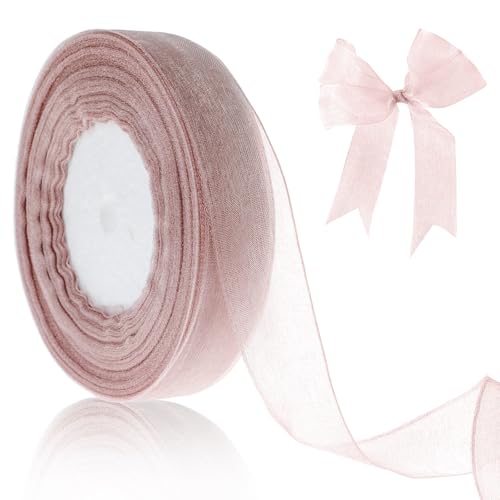 Prasacco 1 Rolle Rosa Organzaband, 45m x 25mm Geschenkband aus Organza Transparentes Rosa Dekoband für Geschenke, Blumensträuße, Geburtstage, Hochzeiten, Weihnachten, Haare, DIY-Kunsthandwerk Prasacco 1 Rolle Rosa Organzaband, 45m x 25mm Geschenkband aus Organza Transparentes Rosa Dekoband für Geschenke, Blumensträuße, Geburtstage, Hochzeiten, Weihnachten, Haare, DIY-Kunsthandwerk von Prasacco