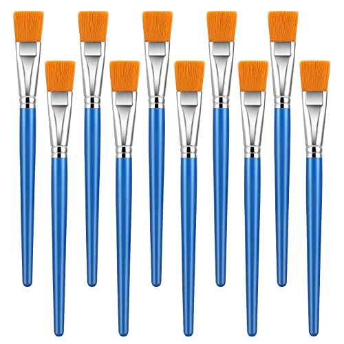 Prasacco 10 Stück Pinsel Set, Breite Flache Acrylfarbe Pinsel Künstlerpinsel Pinsel Set Acrylmalerei Ausbesserungspinsel Kleine Künstlerpinsel Set für Details und Kunstmalerei (Sky Blue,21.5 * 2.5cm) Prasacco 10 Stück Pinsel Set, Breite Flache Acrylfarbe Pinsel Künstlerpinsel Pinsel Set Acrylmalerei Ausbesserungspinsel Kleine Künstlerpinsel Set für Details und Kunstmalerei (Sky Blue,21.5 * 2.5cm) von Prasacco