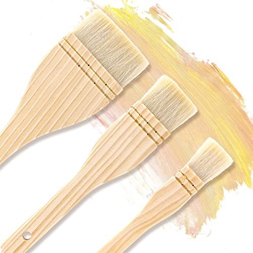 Prasacco 3 Stück Hake Pinsel Flache, 3 Größen Aquarellpinsel Künstler Malpinsel Schafshaar Borsten Waschbürste Hake Pinsel Set für Aquarell, Waschen, Keramik und Keramikmalerei Prasacco 3 Stück Hake Pinsel Flache, 3 Größen Aquarellpinsel Künstler Malpinsel Schafshaar Borsten Waschbürste Hake Pinsel Set für Aquarell, Waschen, Keramik und Keramikmalerei von Prasacco