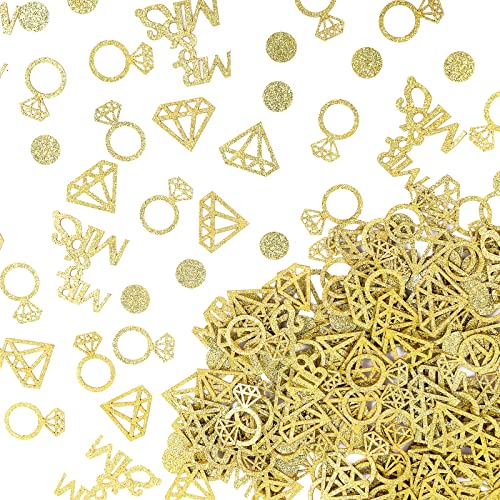 Prasacco 300 Stück Gold Hochzeit Tischkonfetti, Glitzer Konfetti Hochzeit Dekorationen Diamant Ring Konfetti Tischdekorationen Verlobung Party Dekor für Hochzeit Zeremonie Jahrestag Valentinstag Prasacco 300 Stück Gold Hochzeit Tischkonfetti, Glitzer Konfetti Hochzeit Dekorationen Diamant Ring Konfetti Tischdekorationen Verlobung Party Dekor für Hochzeit Zeremonie Jahrestag Valentinstag von Prasacco