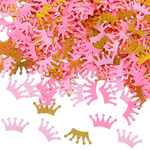 Prasacco 300 Stück Konfetti, Kunststoff Krone Konfetti 25 x 10mm Mini-Kronenkonfetti für Tischdekoration Geburtstagsfeier Thema Partei Urlaub Jahrestag Dekoration DIY Handgemacht(Hellrosa, Rosa, Gold) Prasacco 300 Stück Konfetti, Kunststoff Krone Konfetti 25 x 10mm Mini-Kronenkonfetti für Tischdekoration Geburtstagsfeier Thema Partei Urlaub Jahrestag Dekoration DIY Handgemacht(Hellrosa, Rosa, Gold) von Prasacco