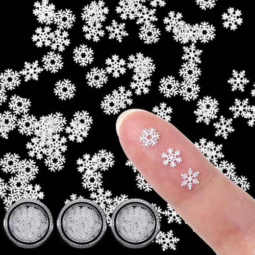 Prasacco 300 Stück Mini Schneeflocken Deko, Weiße Metall Schneeflocken Basteln 5 mm Kleine Weihnachtsverzierungen Glitzer SchneeflockenSticker für DIY Basteln, Weihnachtsdeko, Winter Party Prasacco 300 Stück Mini Schneeflocken Deko, Weiße Metall Schneeflocken Basteln 5 mm Kleine Weihnachtsverzierungen Glitzer SchneeflockenSticker für DIY Basteln, Weihnachtsdeko, Winter Party von Prasacco