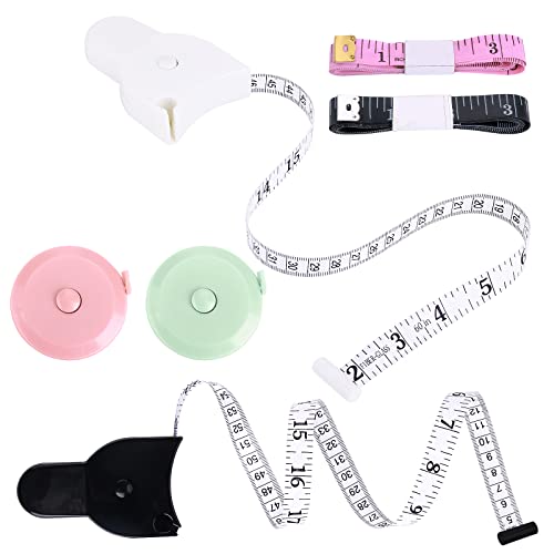 Prasacco 6 Stück Einziehbares Maßband, Doppelseitiges Körper Schneidermaßband Measuring Tape zum Messen von Länge, Brust, Taille usw,für Körpermaße zum Nähen von Schneidern, Basteltuch, 150cm Prasacco 6 Stück Einziehbares Maßband, Doppelseitiges Körper Schneidermaßband Measuring Tape zum Messen von Länge, Brust, Taille usw,für Körpermaße zum Nähen von Schneidern, Basteltuch, 150cm von Prasacco